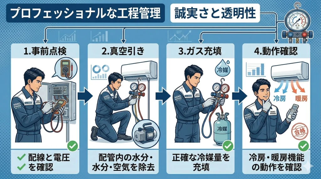 エアコン ガス補充