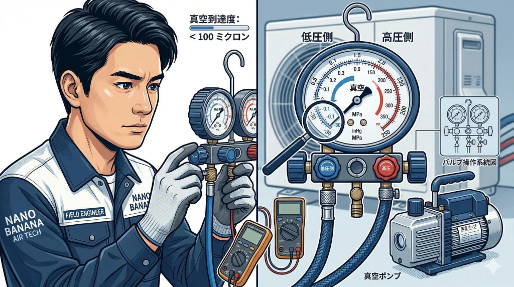 エアコン ガス補充